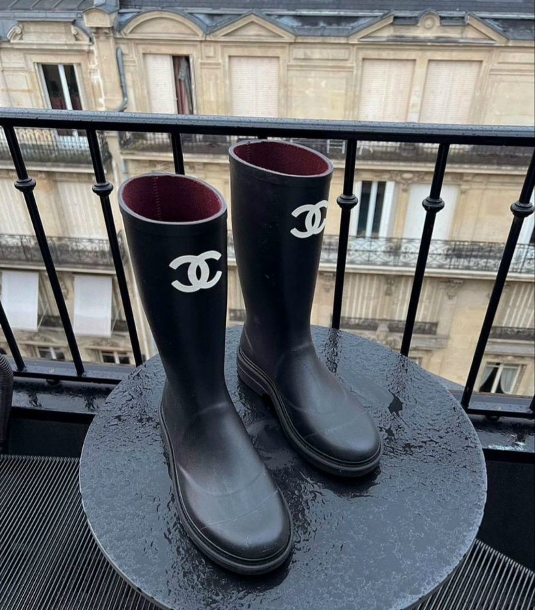 сапоги chanel,женские резиновые сапоги,сапоги шанель,резиновые сапоги шанель,резиновые сапоги