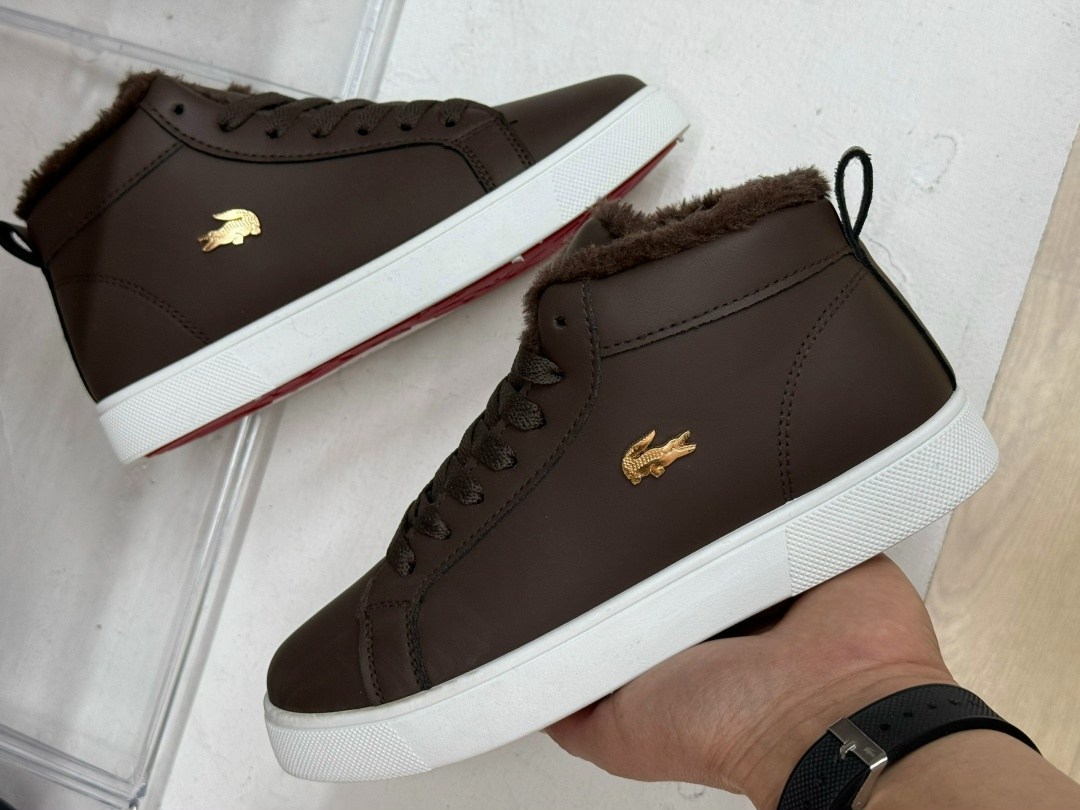 зимние кроссовки лакост,,ботинки lacoste,коричневые кеды лакост,лакоста коричневые кроссовки