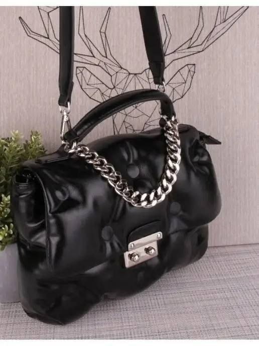 сумка женские сумки,сумка,женский сумка,сумка женская дутая,черная сумка