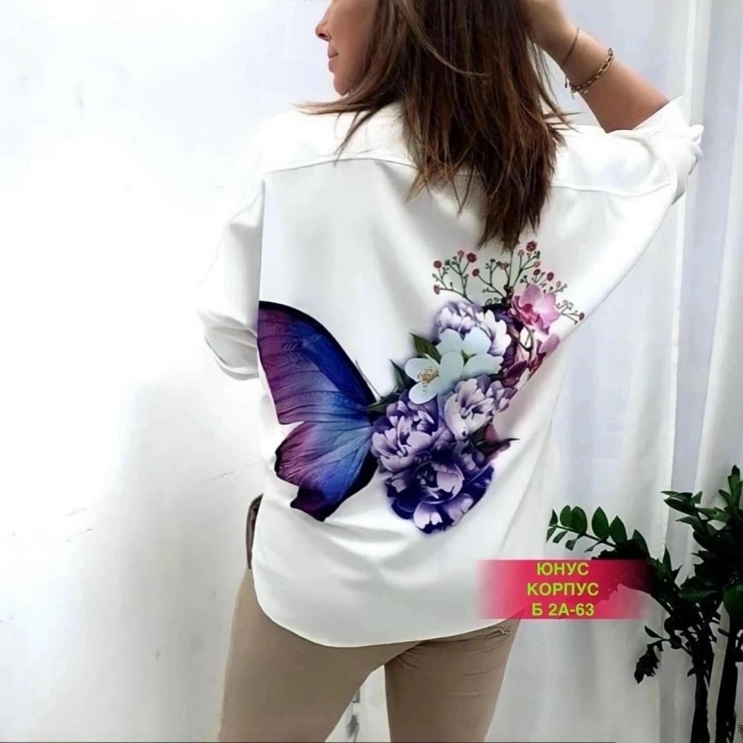 рубашка с рисунком,рубашка женская,женская рубашка белая,рубашка белая с принтом,женские блузки и рубашки