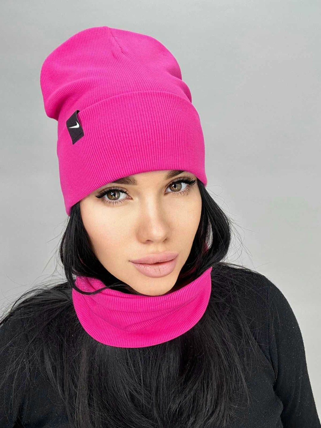 шапки трикотажные женские,комплект шапок,шапка и снуд,шапка женская,комплект женский шапка и снуд