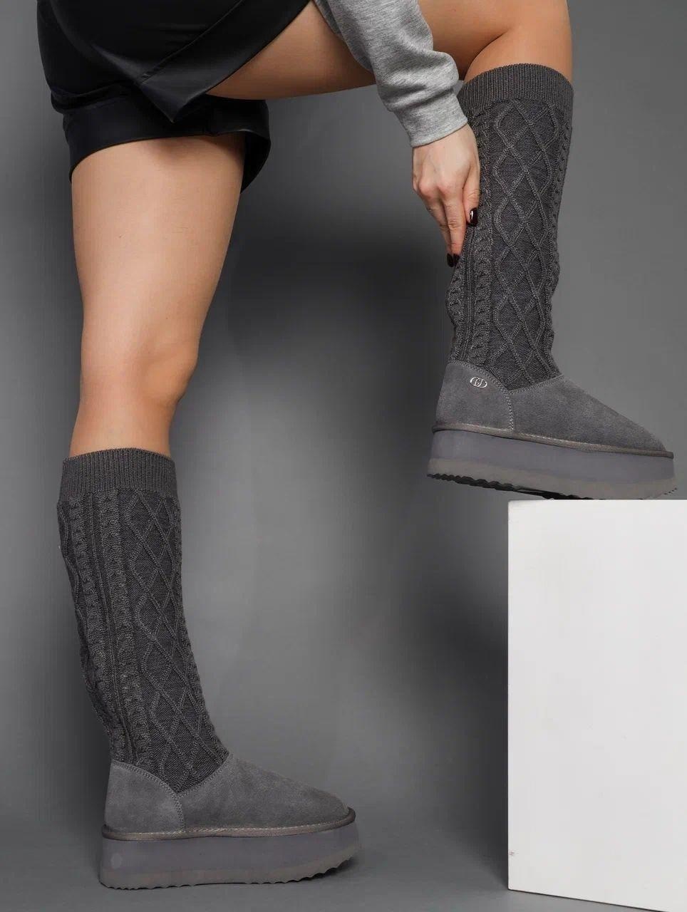 вязаные сапоги,сапожки вязаные,вязаные угги,ботинки с вязаным голенищем,сапоги модные