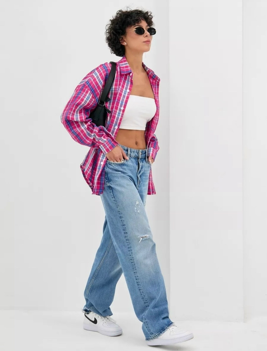 рубашка в клетку женская оверсайз,женская рубашка в клетку,рубашка в клетку,рубашка женская оверсайз в клетку удлиненная,женская рубашка