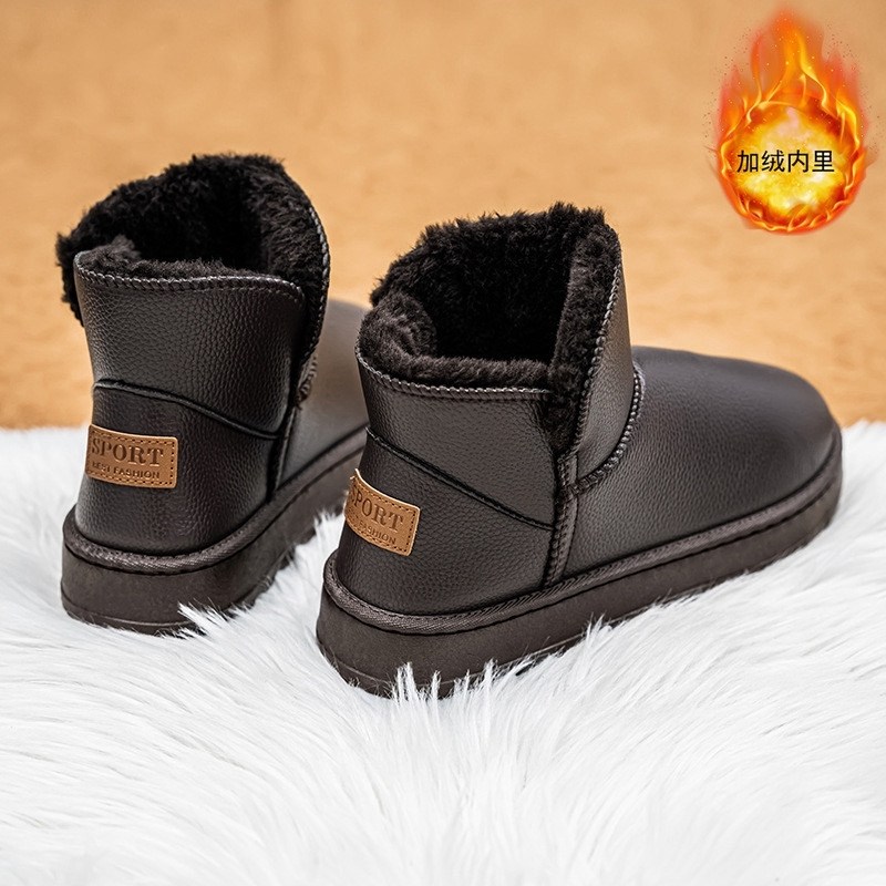 ботинки угги кожаные 2025,мужские зимние ботинки,зимние ботинки,зимние ботинки с мехом,женская зимняя