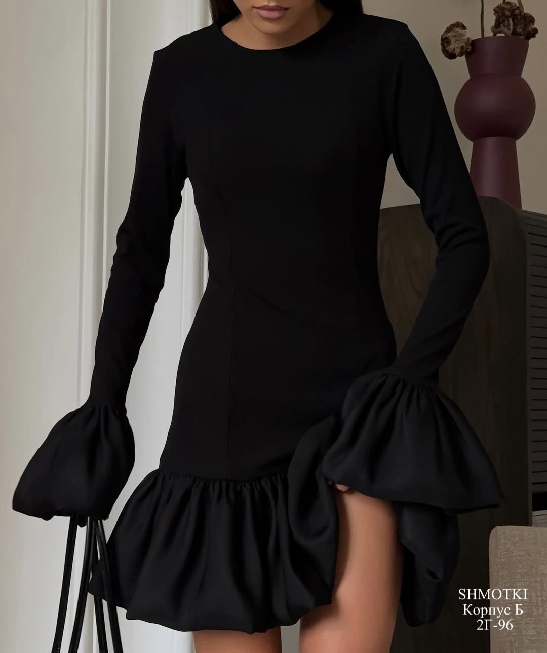 платье модное,черное платье с воланами,нарядное платье,стильное платье,платье