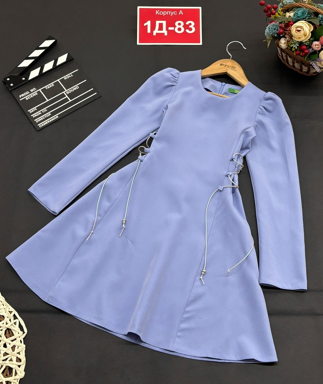 платье,платье женские,школьное платье,платье с завязками,платье на флисе