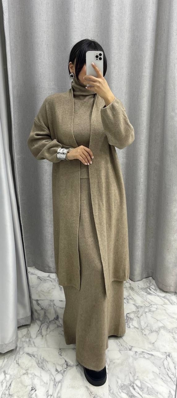 мусульманская платья,трикотажные костюмы,вязаные платья,одежда мусульманская,пальто кардиган
