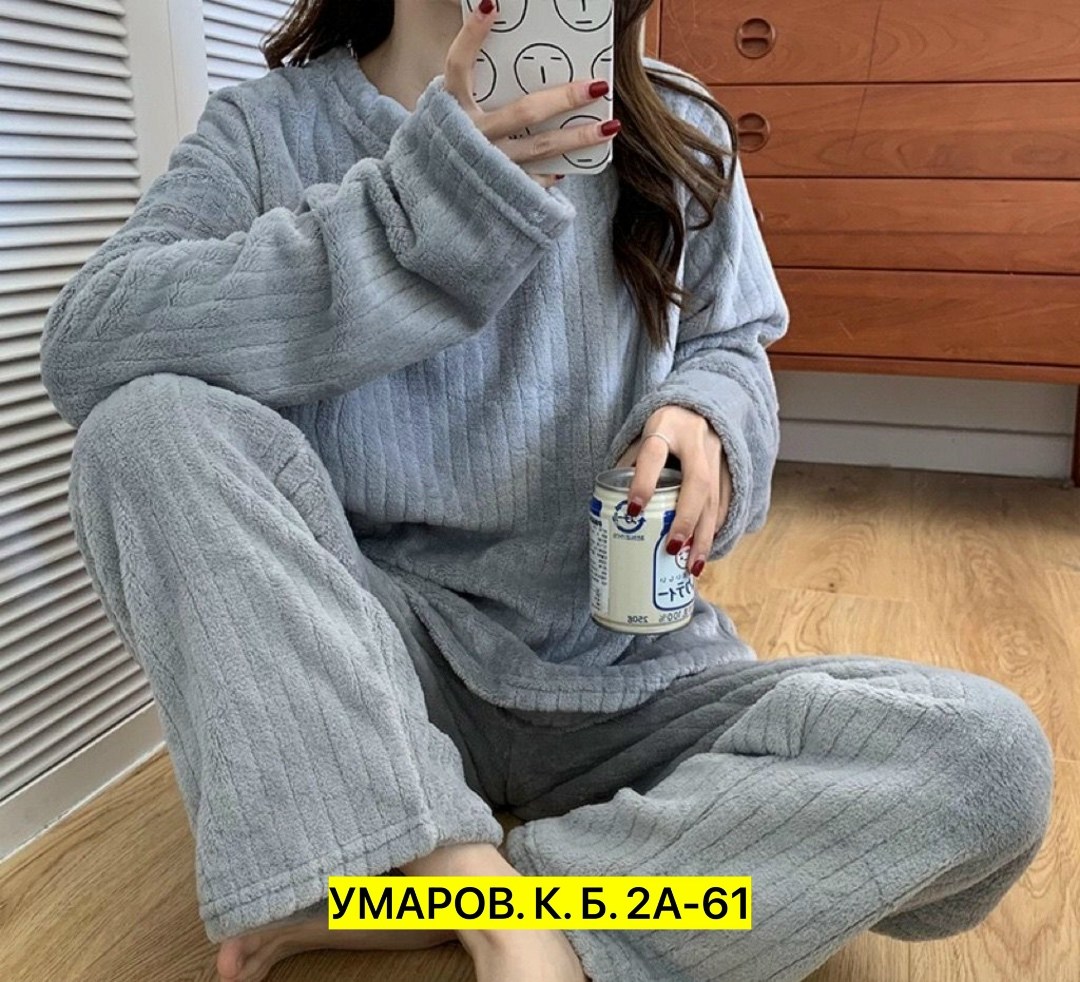 теплая пижама,теплая пижама женская,плюшевая пижама женская,теплая домашняя одежда,махровая пижама