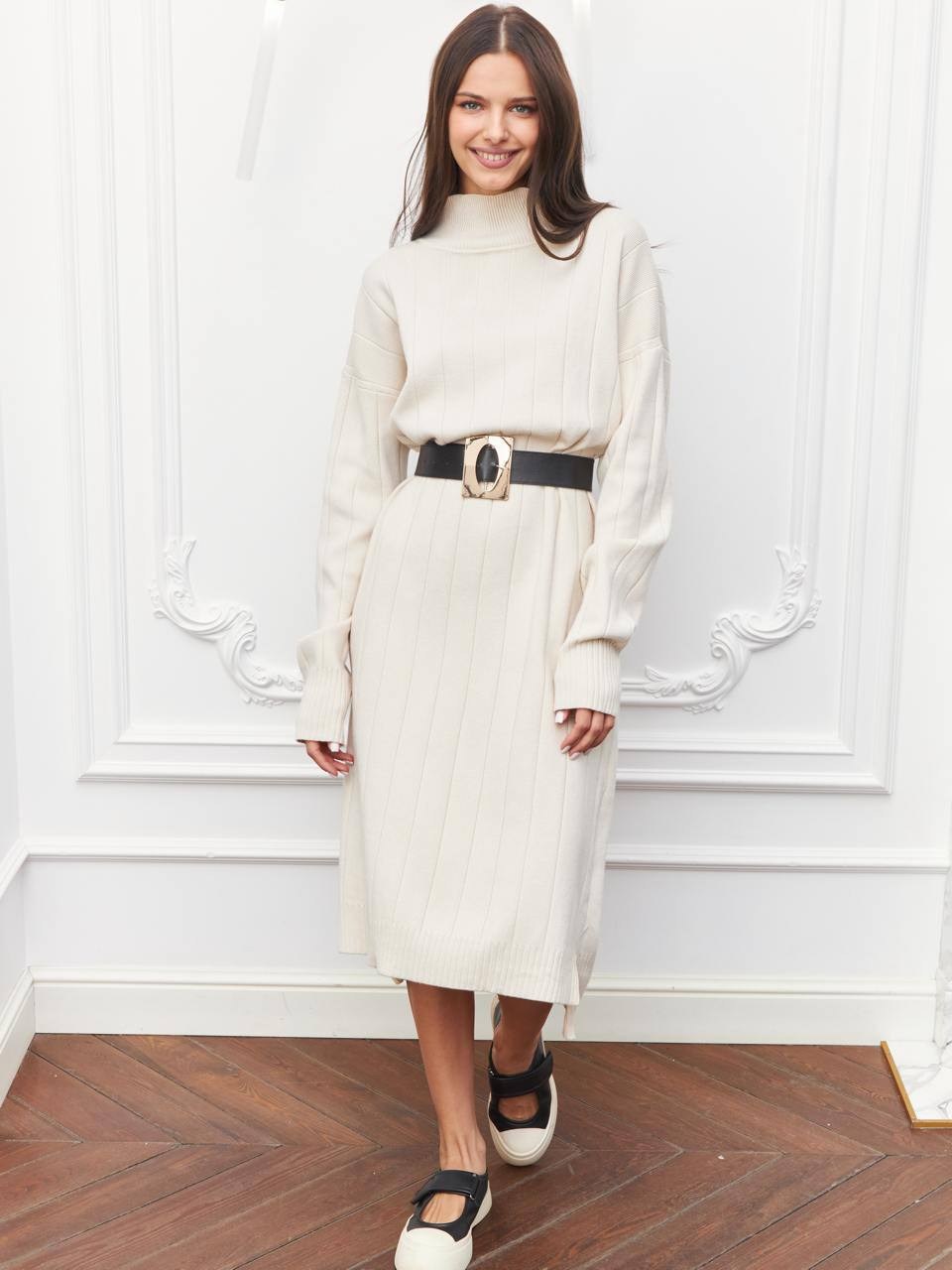 платье трикотажное миди,трикотажное платье,платье миди,платье,трикотажное платье с юбкой плиссе