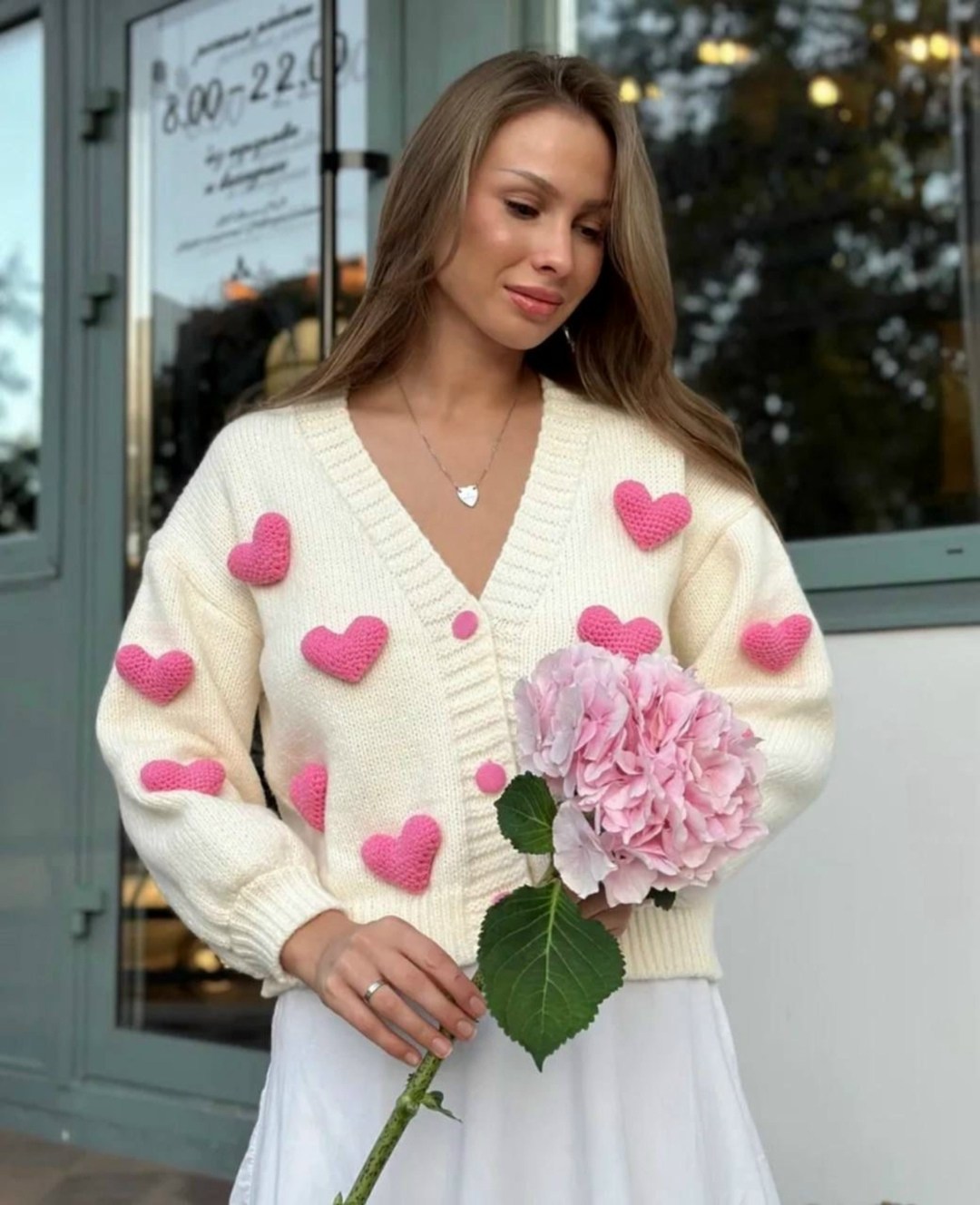 кардиган с сердечками,женский вязаный кардиган,кардиган кофта,кардиган вязаное,кардиган вязаный кофта