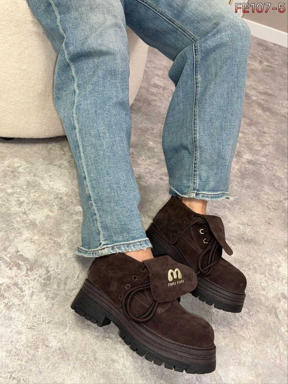 ,женские ботинки,ботинки miu miu, женская, повседневные