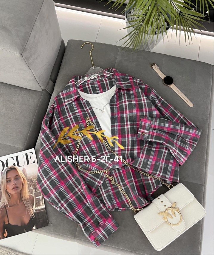 рубашка в клетку,женская рубашка в клетку,рубашка женская оверсайз в клетку,стильная рубашка,повседневная рубашка