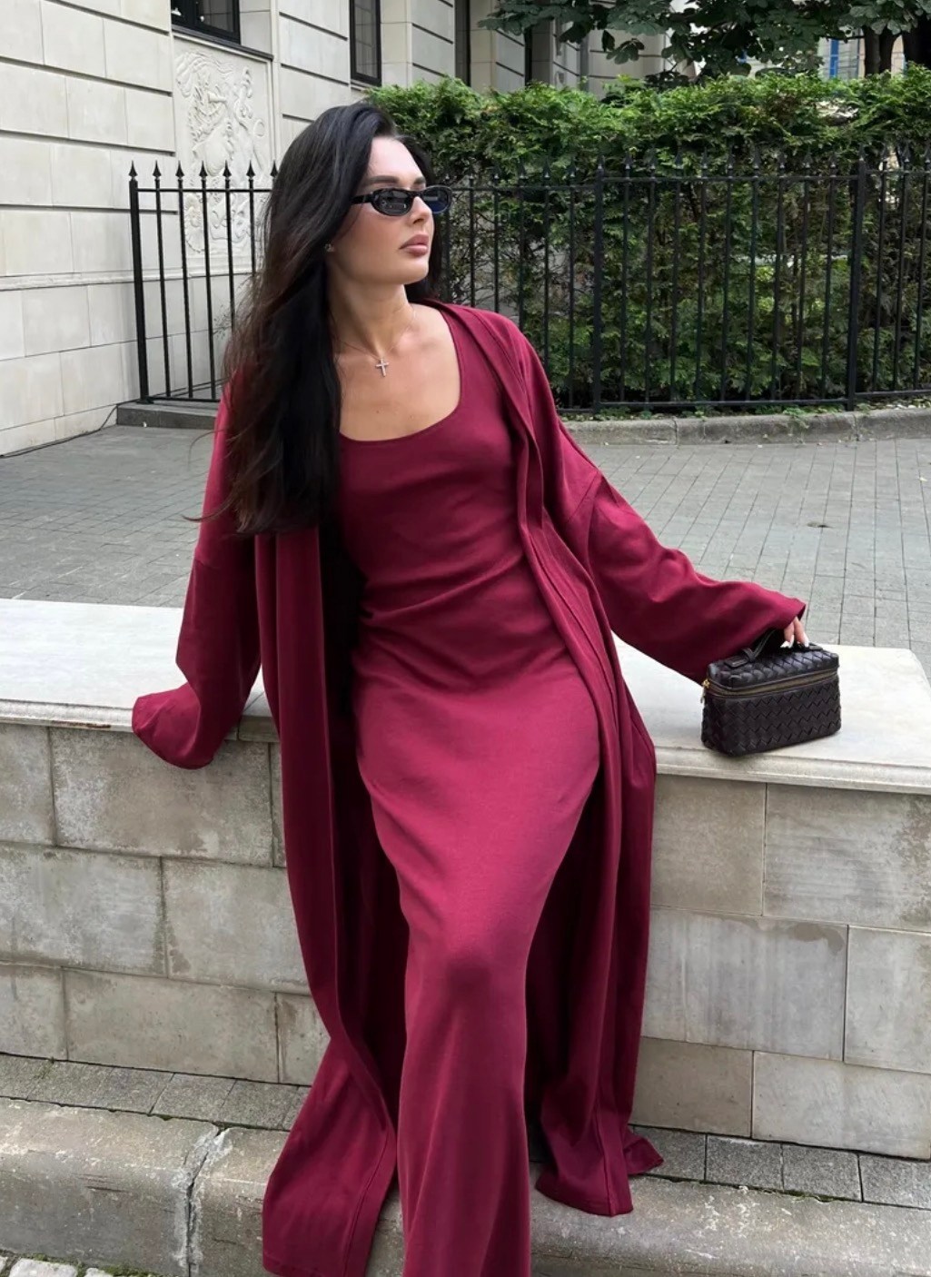 платье накидка,длинное платье,платье с кардиганом,костюм платье с кардиганом,костюм тройка женский