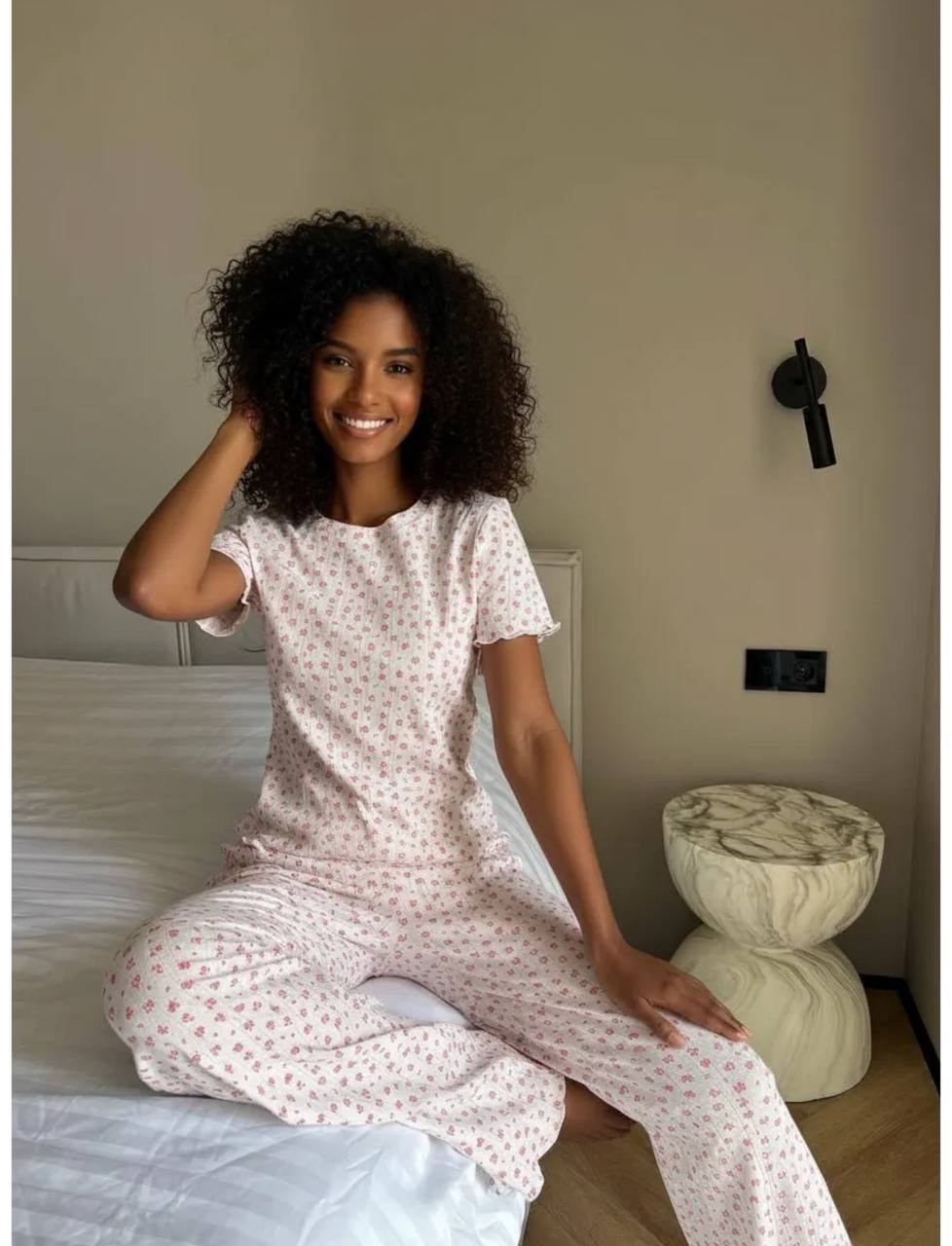 пижамы женски,пижама со штанами,пижамы для женщин,пижама со штанами с принтом,пижама женская штаны