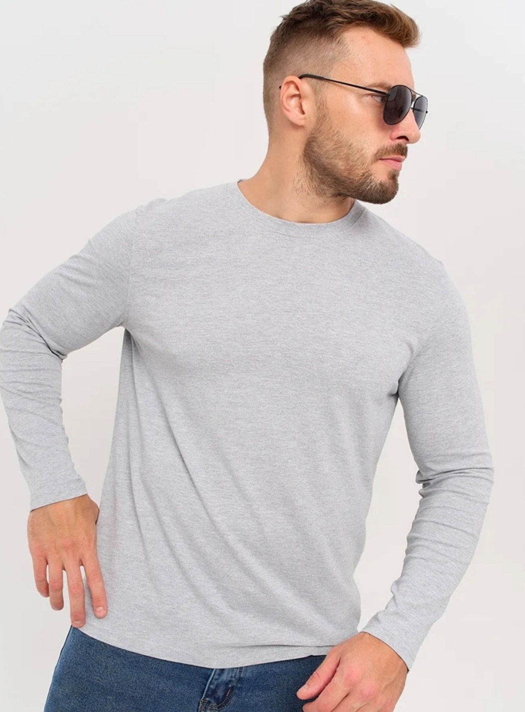 лонгслив uzcotton взрослый однотонный,лонгслив с длинный рукавом,мужской лонгслив,лонгслив мужской спортивный с длинным рукавом,синий лонгслив