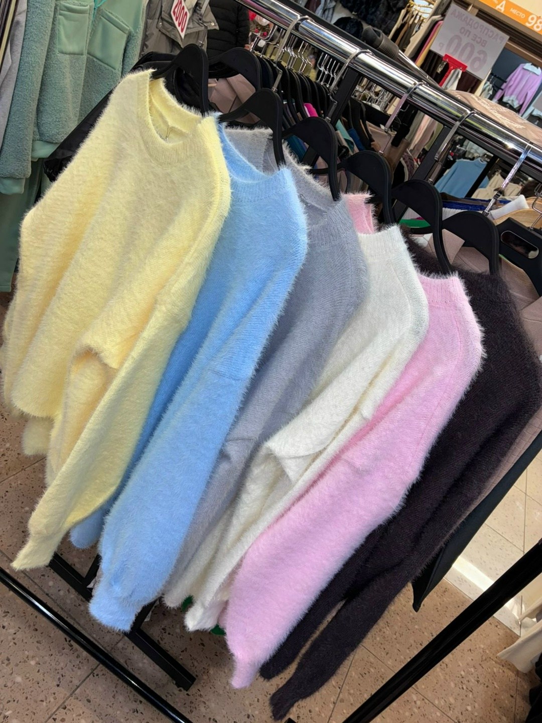 пушистый свитер,пушистый кашемировый свитер,женская кофта,мохеровый свитер,свободный свитер