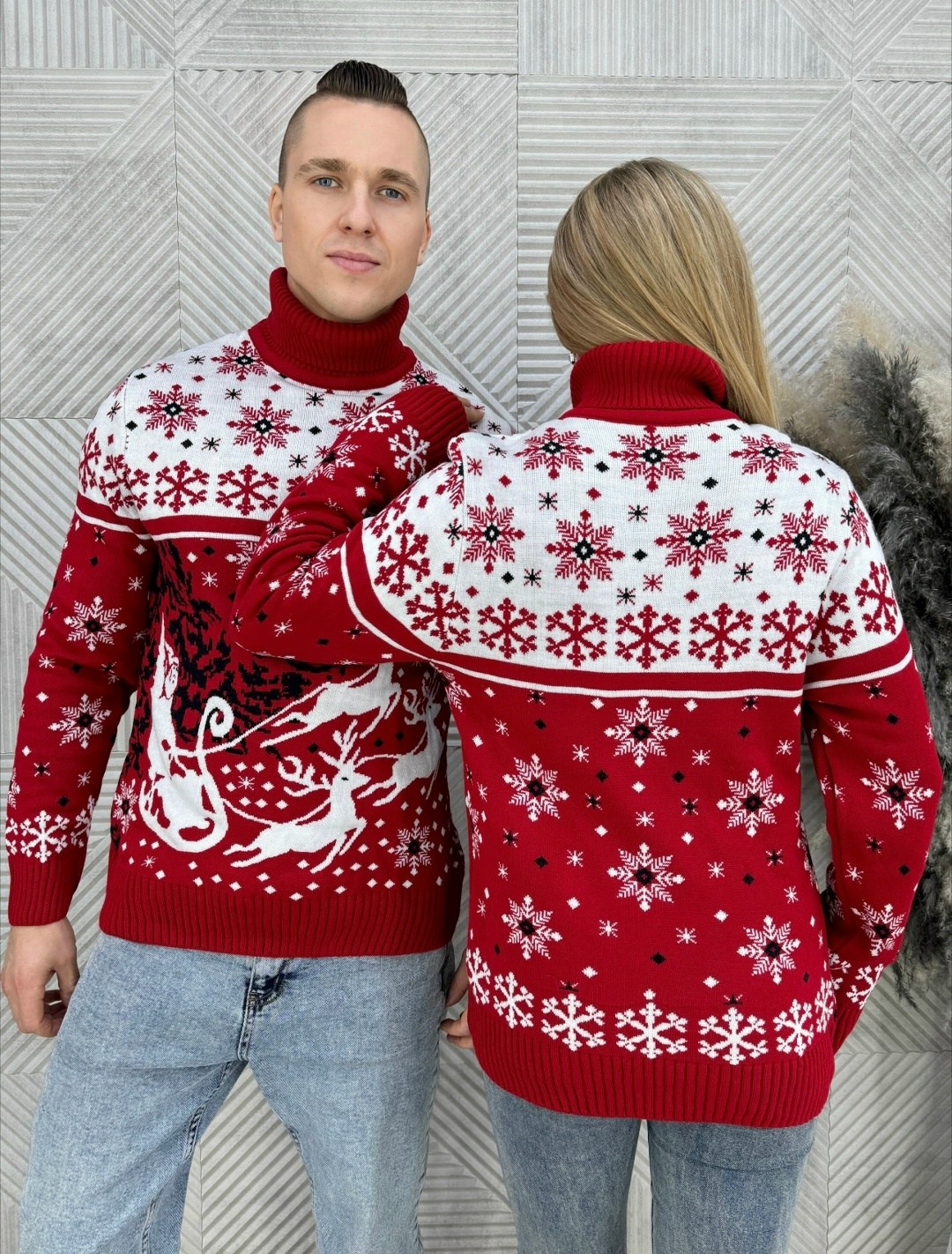 свитер с новогодним принтом,свитера с оленями,новогодний джемпер,рождественские свитера,парные свитера с оленями