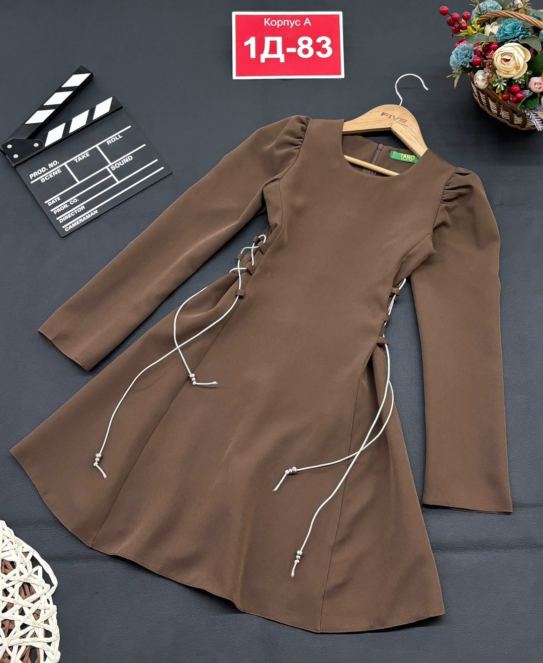 платье,платье женские,школьное платье,платье с завязками,платье на флисе