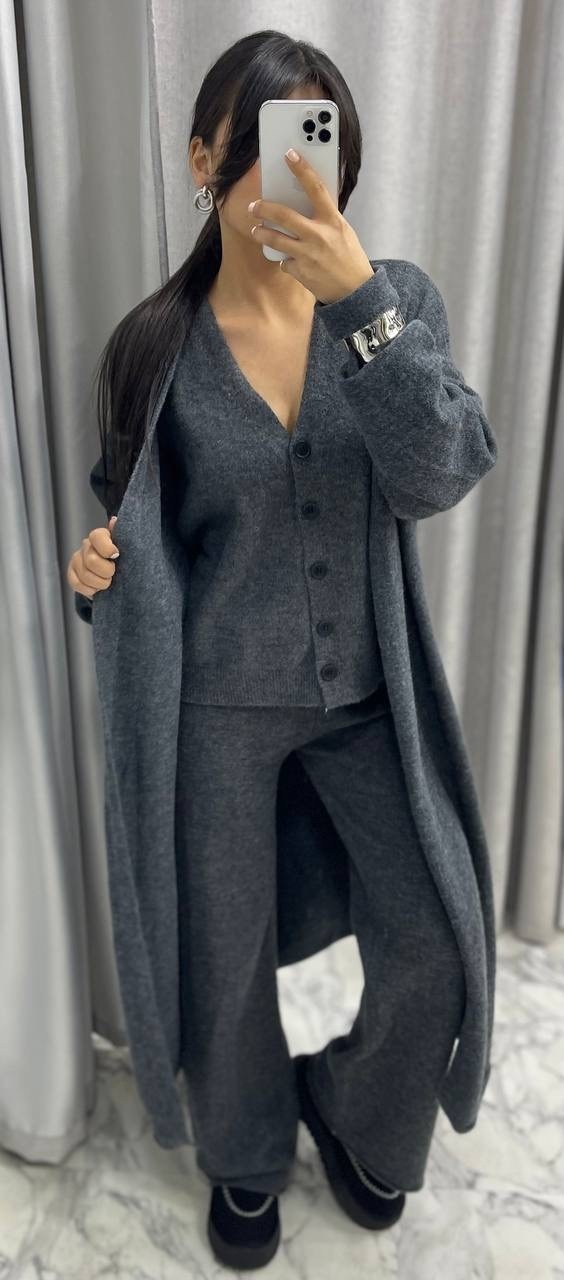 трикотажные костюмы,кардиган,женский костюм вязаный,стильные кардиганы,костюм вязаный