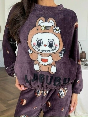 пижама теплая,пижама со штанами теплая плюшевая,пижама плюшевая,домашняя одежда пижама,пижама женская теплая