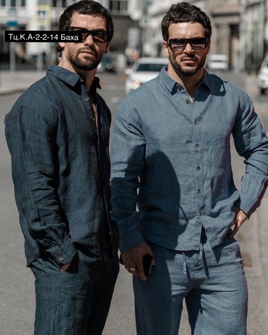 костюмы двойки,рубашка и брюки,костюм лен мужской,мужской льняной костюм,костюм из льна мужской