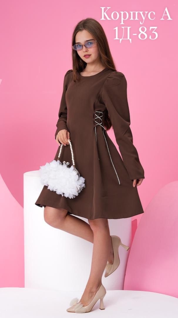 платье,платье женские,школьное платье,платье с завязками,платье на флисе