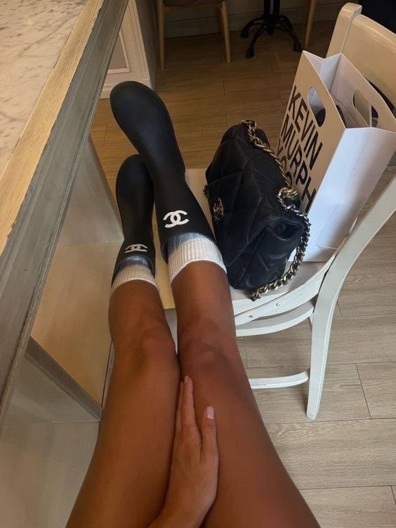 сапоги chanel,женские резиновые сапоги,сапоги шанель,резиновые сапоги шанель,резиновые сапоги