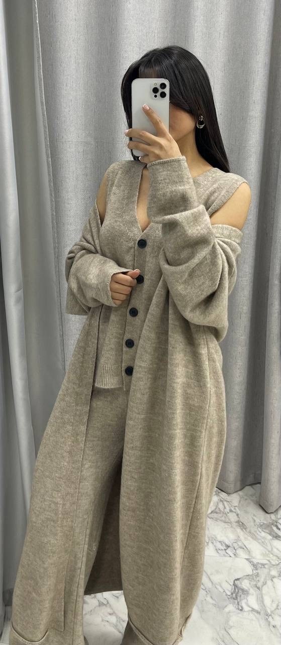 костюм с кардиганом,вязаные кардиганы,длинный кардиган,трикотажные костюмы,кардиган
