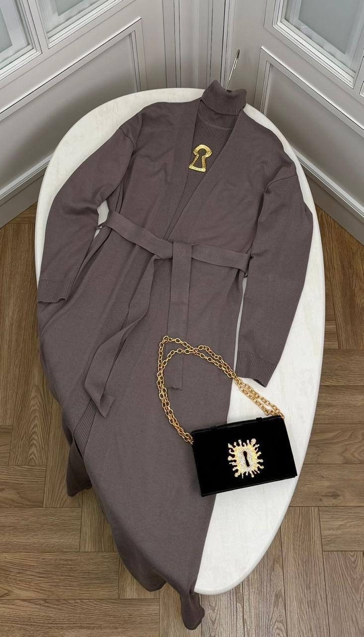 платье лапша с кардиганом,трикотажное платье,платье кардиган,платье комплект,платье женская