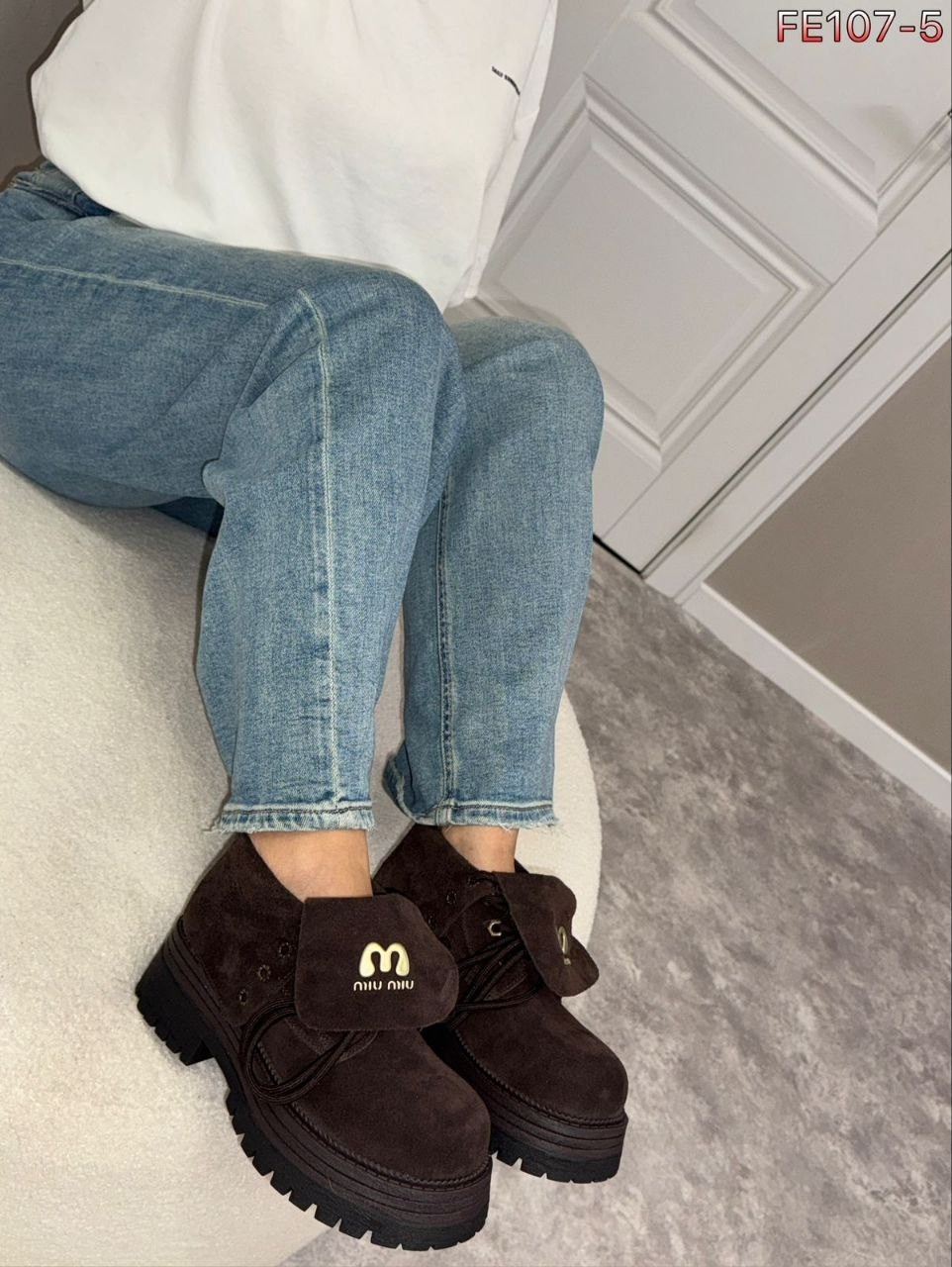 ,женские ботинки,ботинки miu miu, женская, повседневные