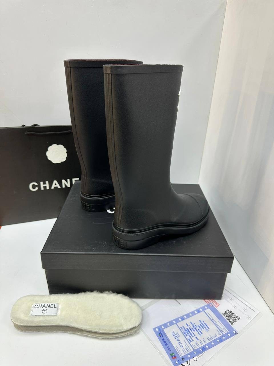 сапоги chanel,резиновые сапоги chanel,резиновые сапоги шанель,резиновые сапоги женские,сапоги шанель