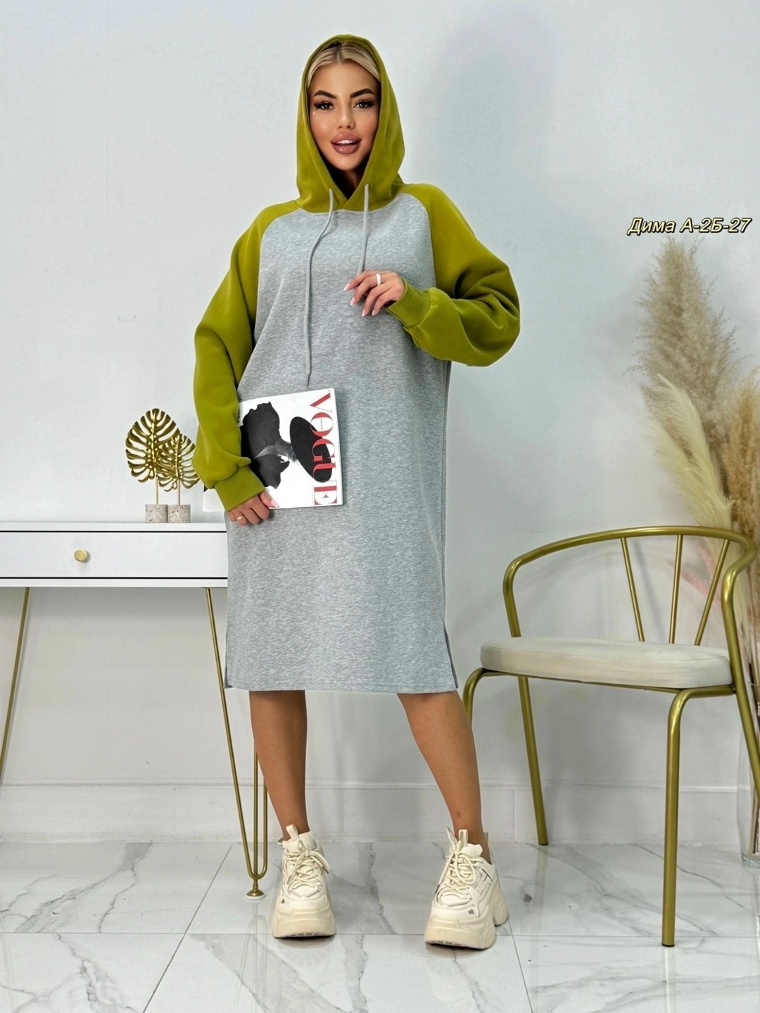 спортивное платье,платье на флисе,платье женская,платье с капюшоном,женская кофта