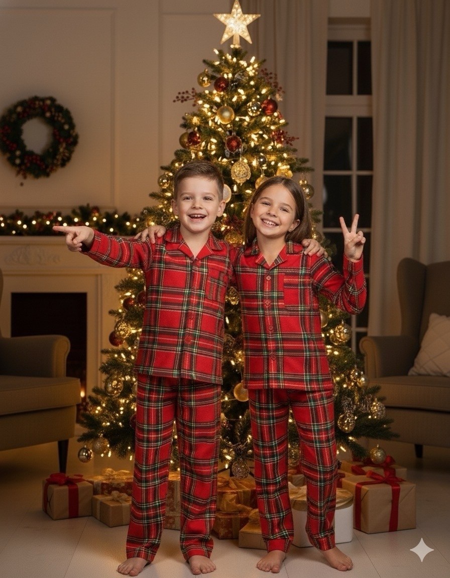 детская пижама в клетку красная,пижама в клетку,пижама в клеточку,пижама детская в клетку,детские пижамы в клетку