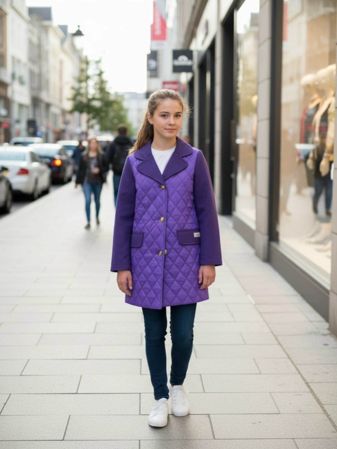 пальто демисезонное для девочки,стеганое пальто,пальто orby для девочки демисезон стеганое,комбинированное пальто,пальто прада женское