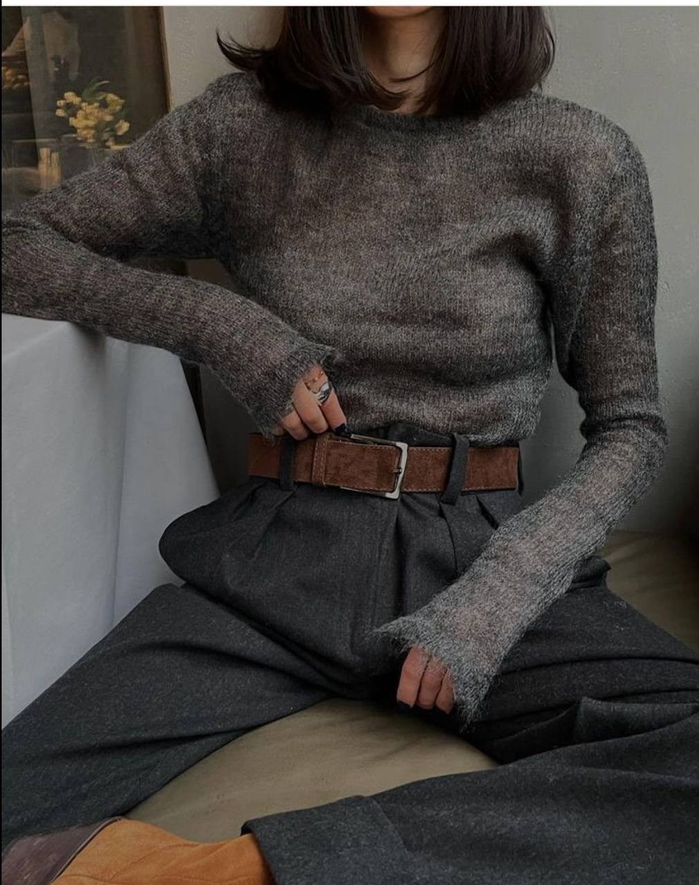 кофта паутинка из мохера,мохеровый пуловер,свитер из мохера,джемпер из мохера,джемпер