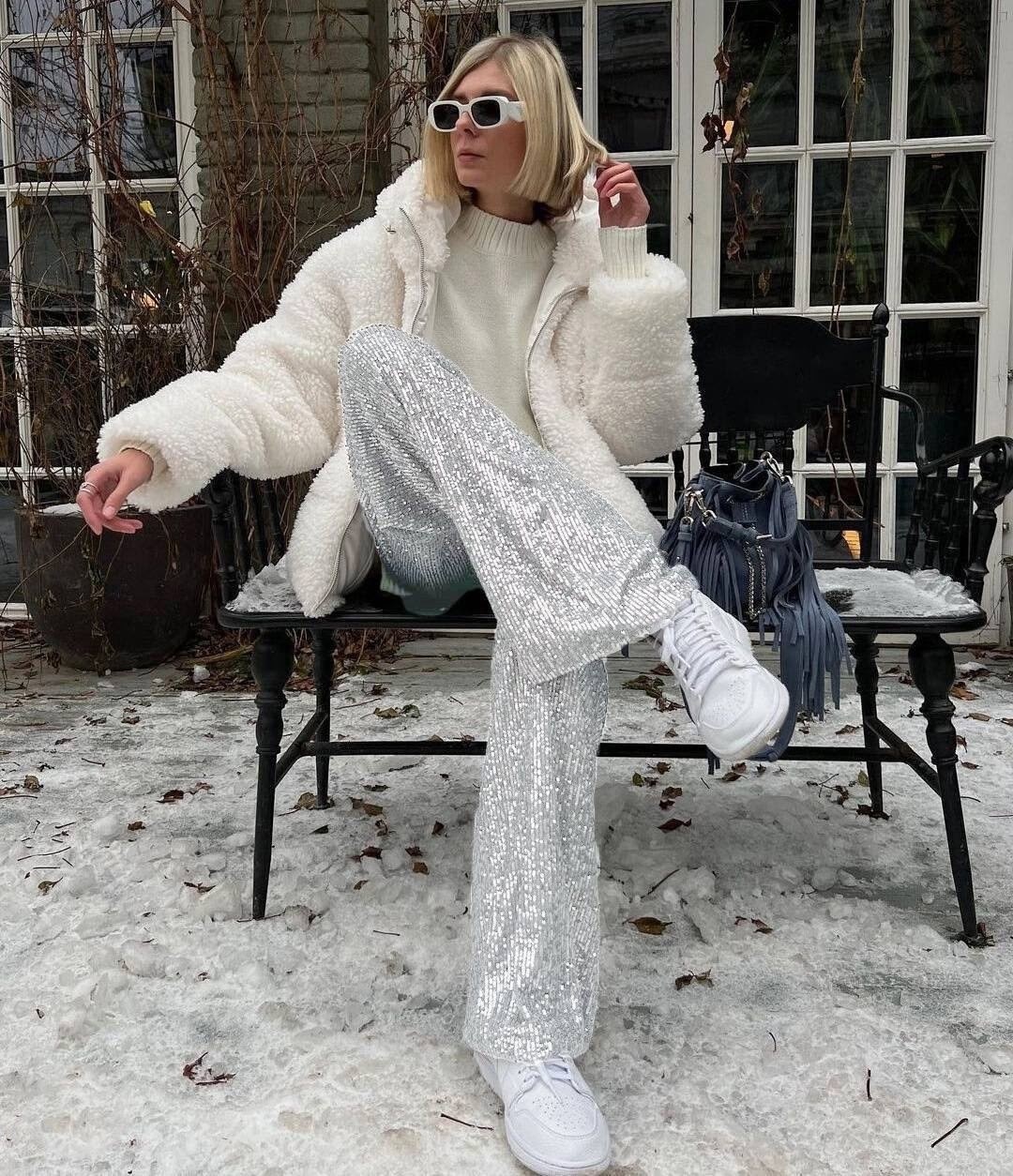 брюки с пайетками,блестящие брюки,блестящие брюки с пайетками,одежда стильная,брюки с пайетками блестящие палаццо