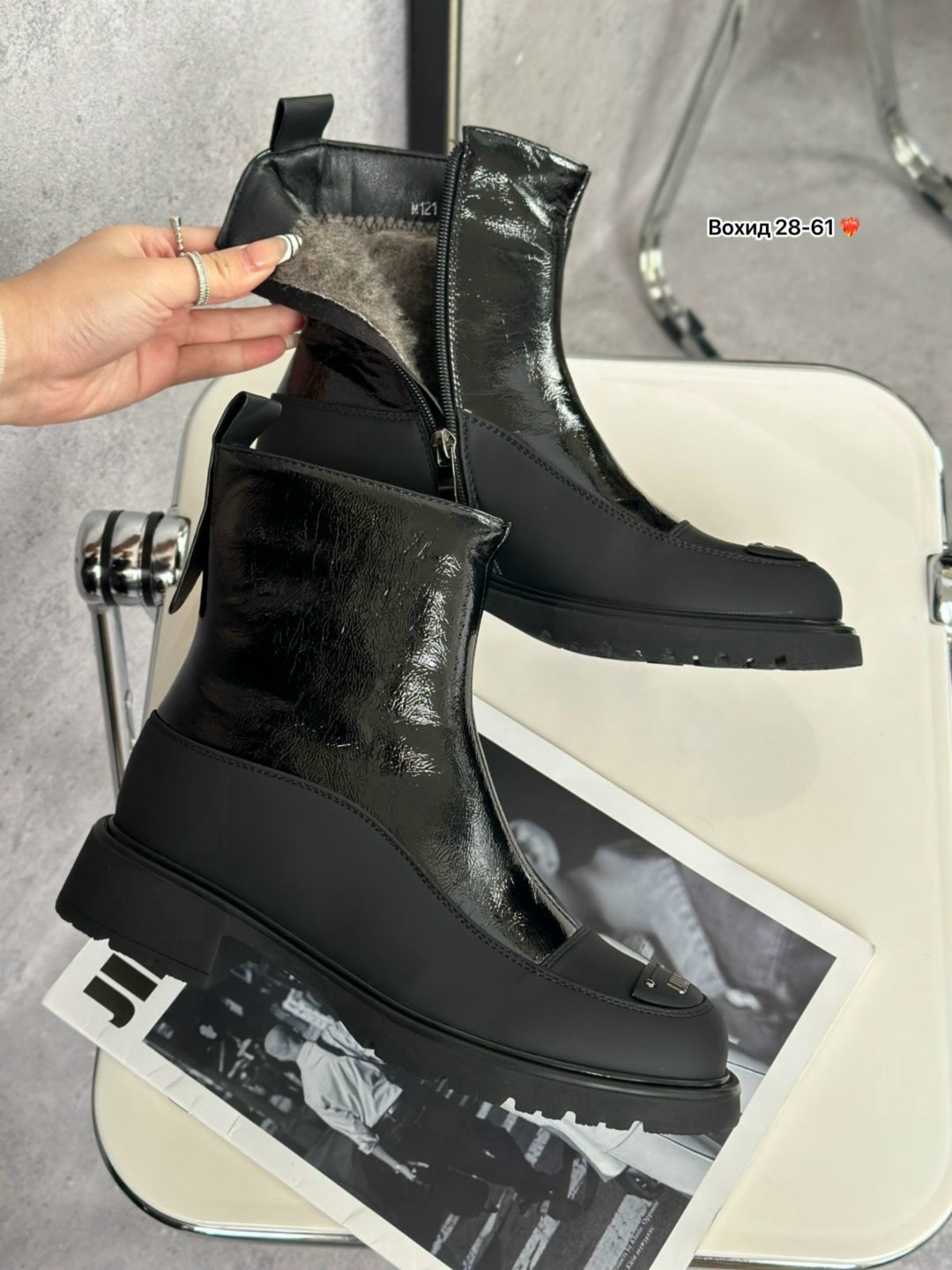 ботинки женские,,женская ,ботинки с замком,ботинки стильные