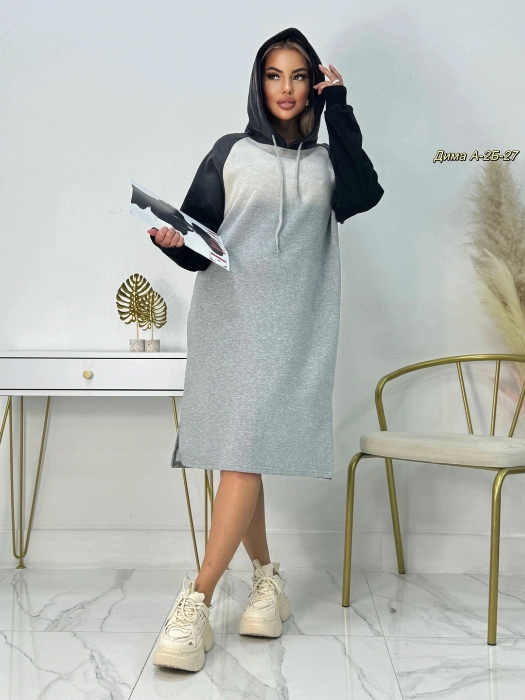 спортивное платье,платье на флисе,платье женская,платье с капюшоном,женская кофта