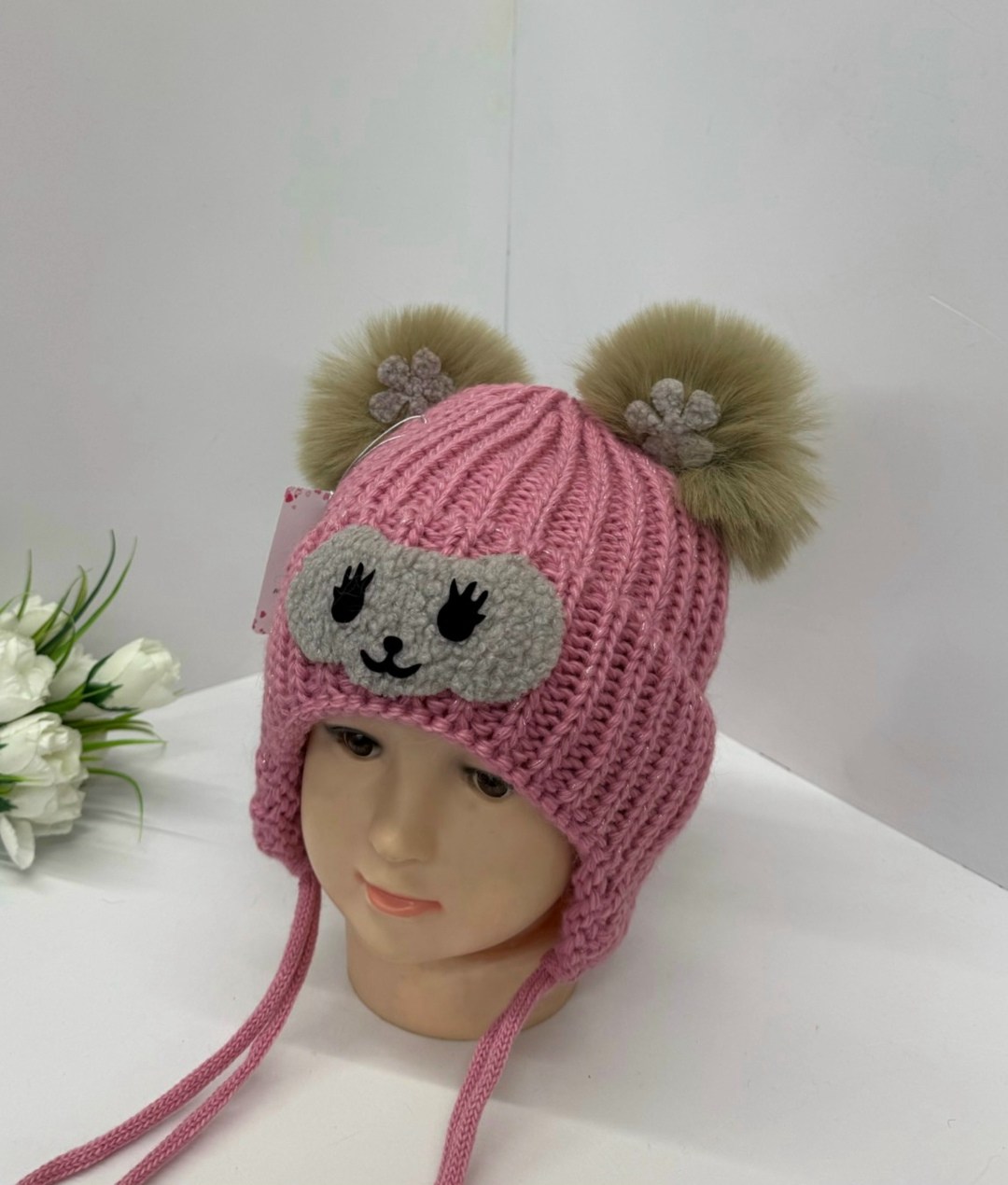 шапка для детей,детская шапка,шапка детская теплая,вязаная шапка,шапка для девочек