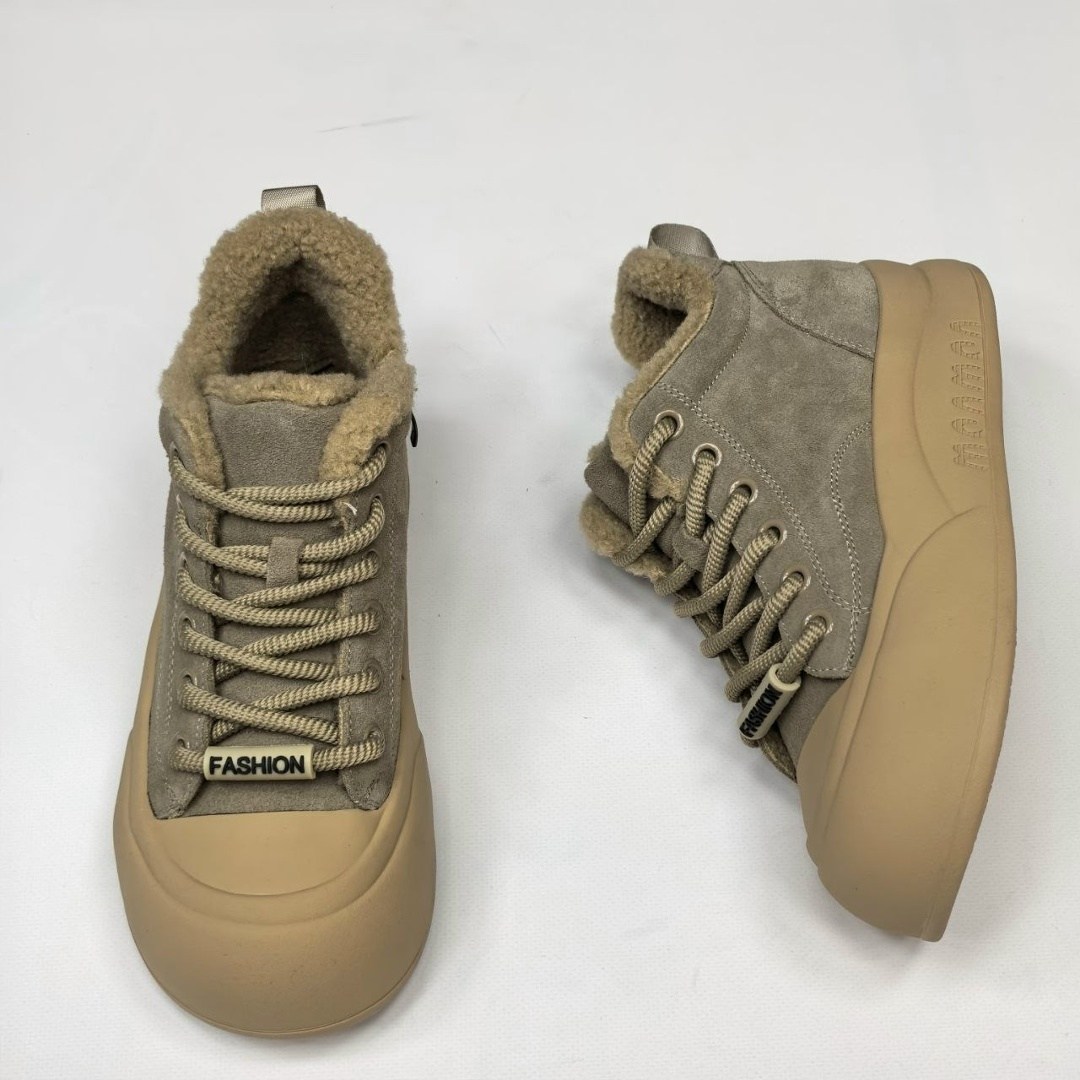 ,кроссовки женскиe,ботинка,теплые кроссовки,бежевые ботинки