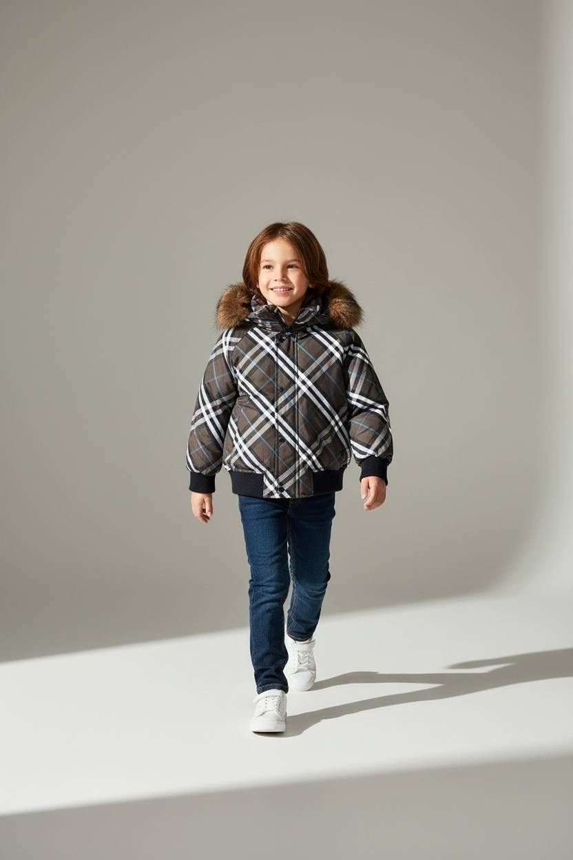 куртка для мальчика,куртка в клетку,клетчатая куртка,burberry куртка,теплая куртка