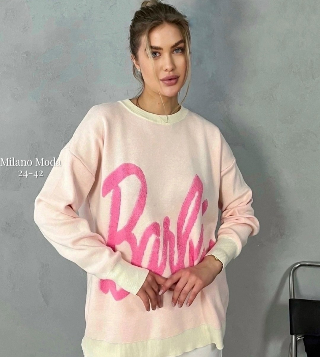 стильная кофта,свитер барби,кофта женская,модные свитера,свитшот женская