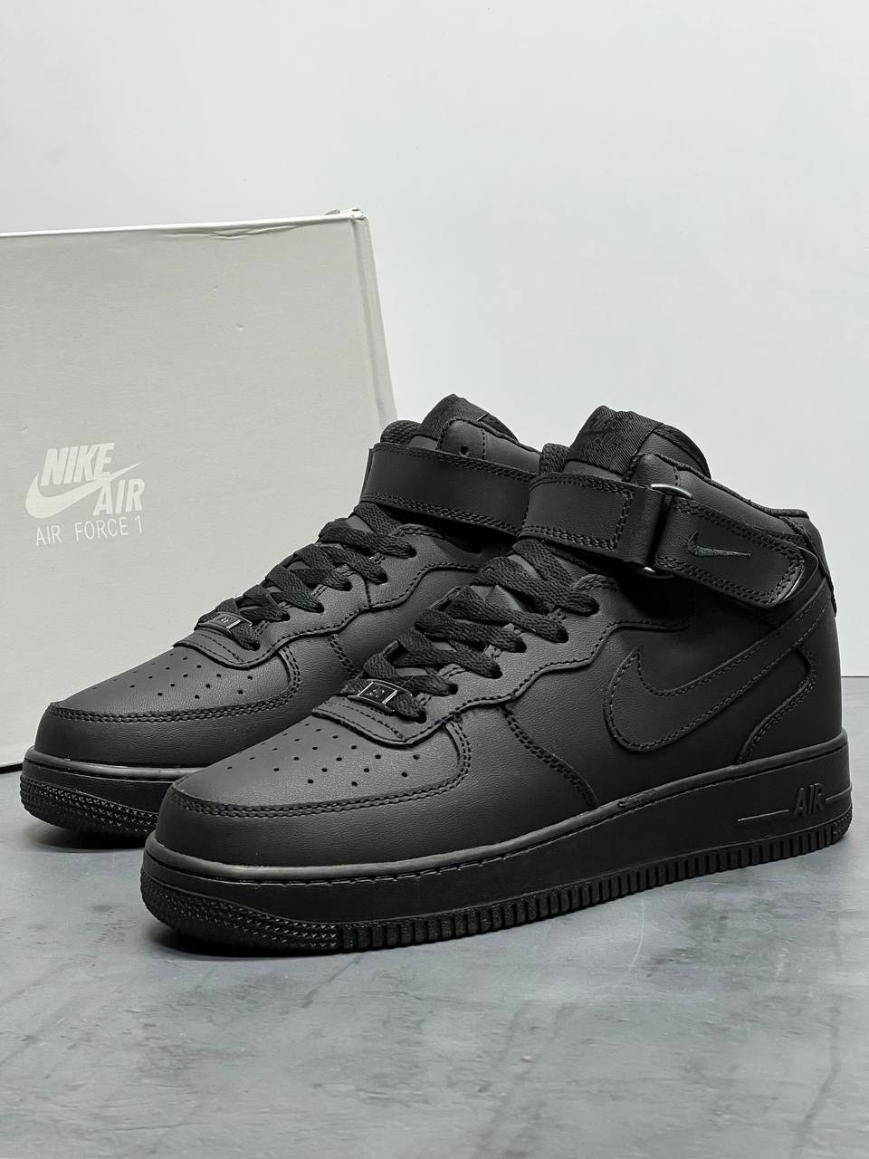 кроссовки nike air force 1 mid black,nike air force 1 mid black,nike air force 1 mid,nike air force 1,кросcовки nike air force 1