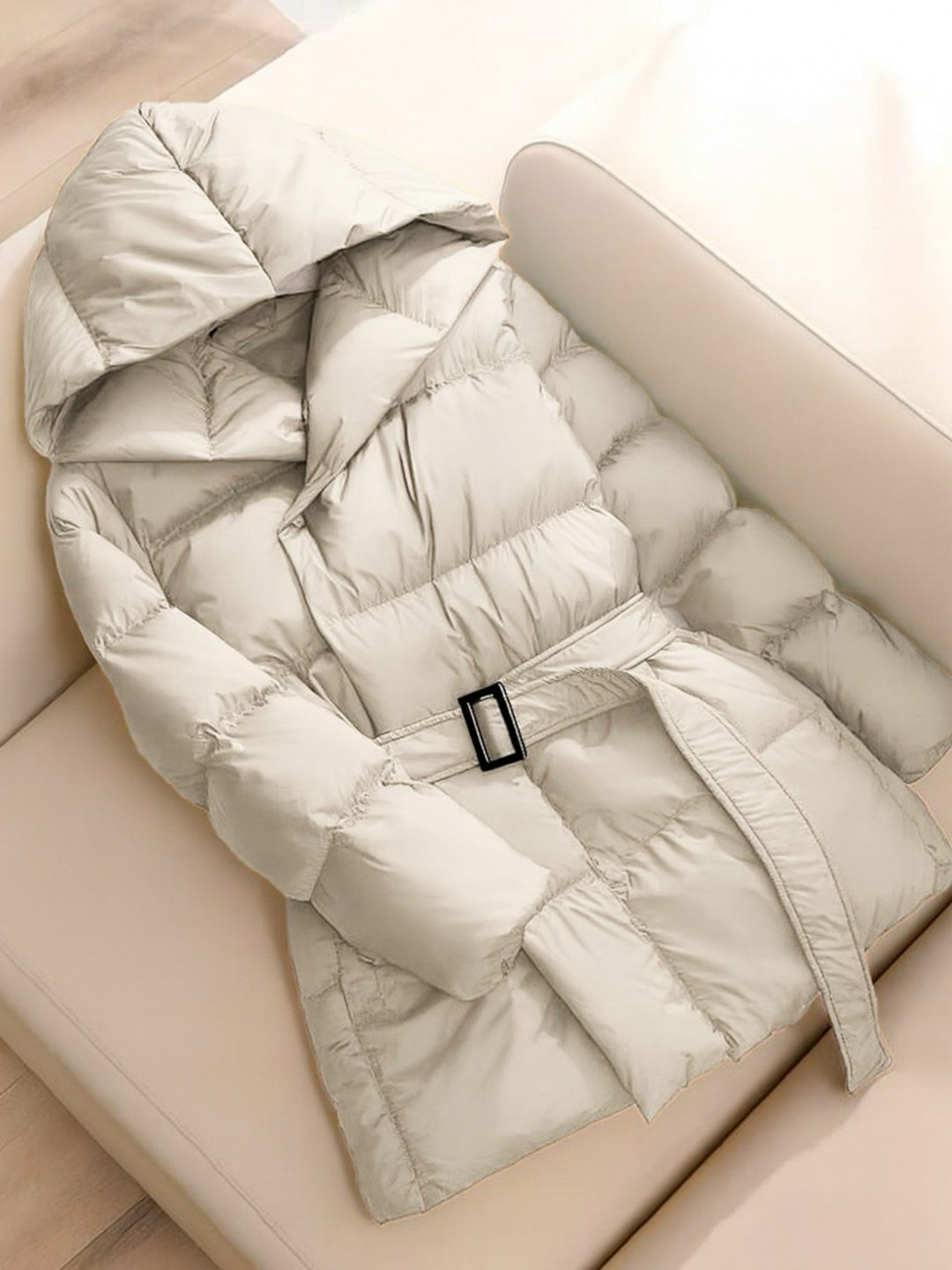 модные пуховики,куртка пуховик,куртка пуховик зимний удлиненный с капюшоном,пуховик куртка зимний,пуховик с поясом