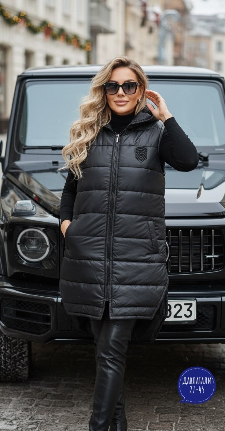 жилетка женская,жилетка удлиненная,демисезонная жилетка,жилет удлиненный,жилет на синтепоне