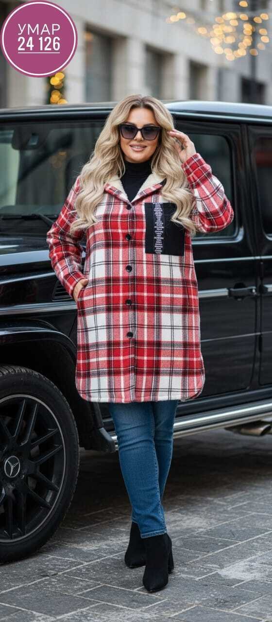 рубашка с капюшоном,женский пальто,теплая рубашка,теплая куртка,рубашка в клетку с капюшоном