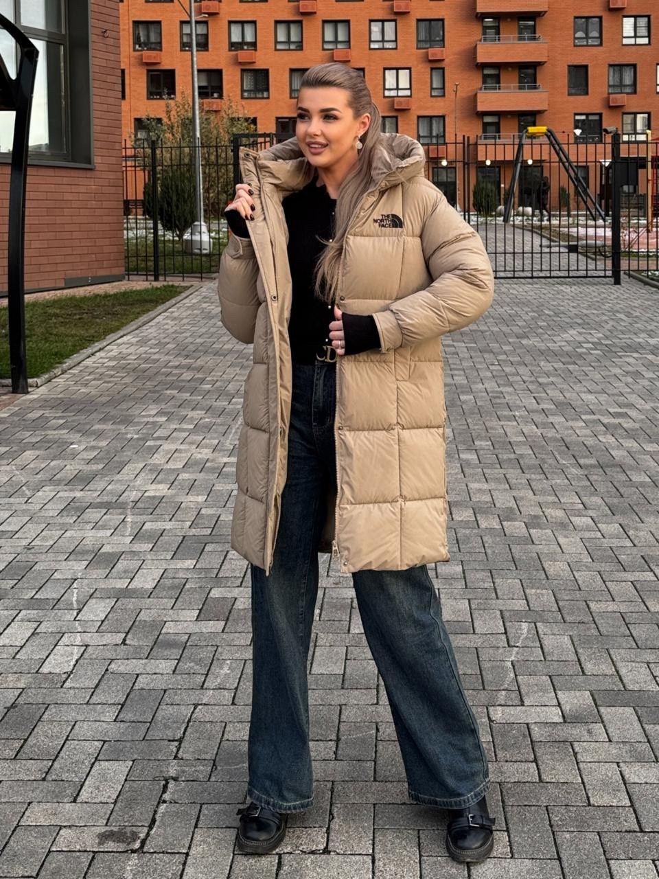 пуховик бежевый,пуховики женские,куртка зимняя женская,пуховик удлиненный,куртка зимняя женская удлиненная