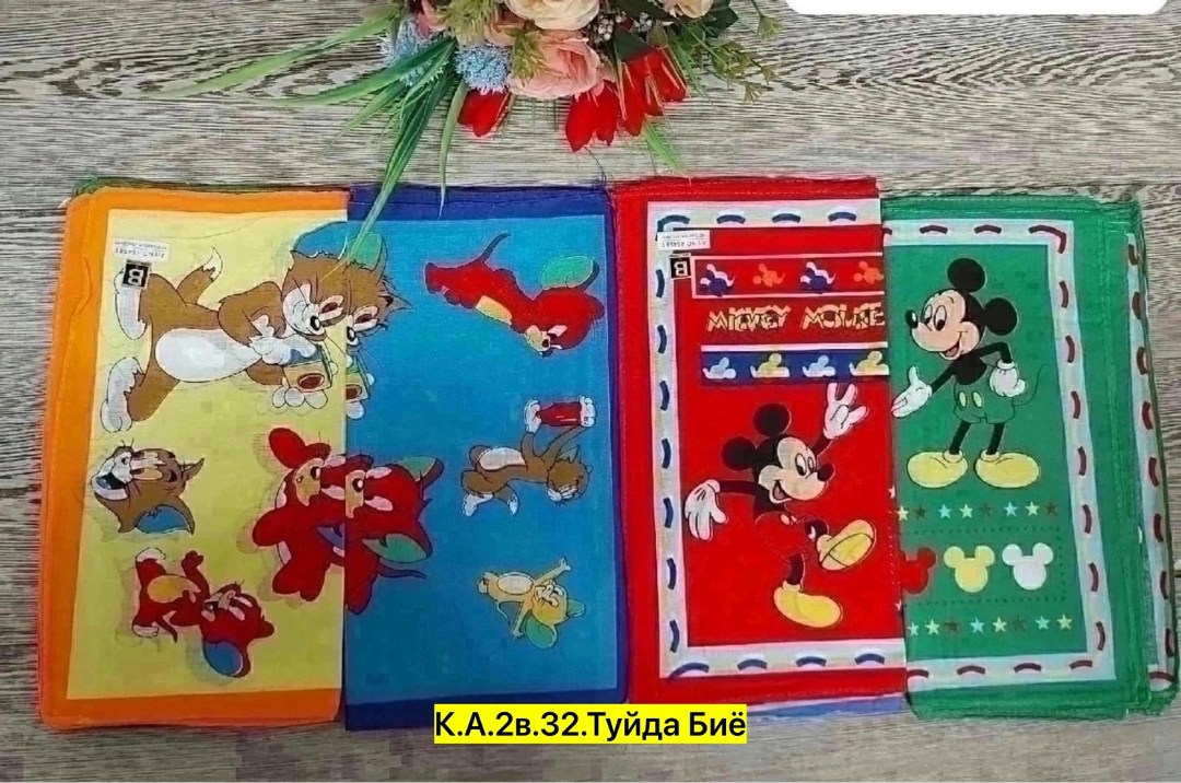 детские носовые платки,платки носовые,носовые платочки детские,платочки детские,полотенце дисней