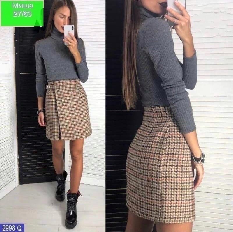 юбка твидовая мини,юбка с кофтой,юбка,женский юбки,юбка стильная
