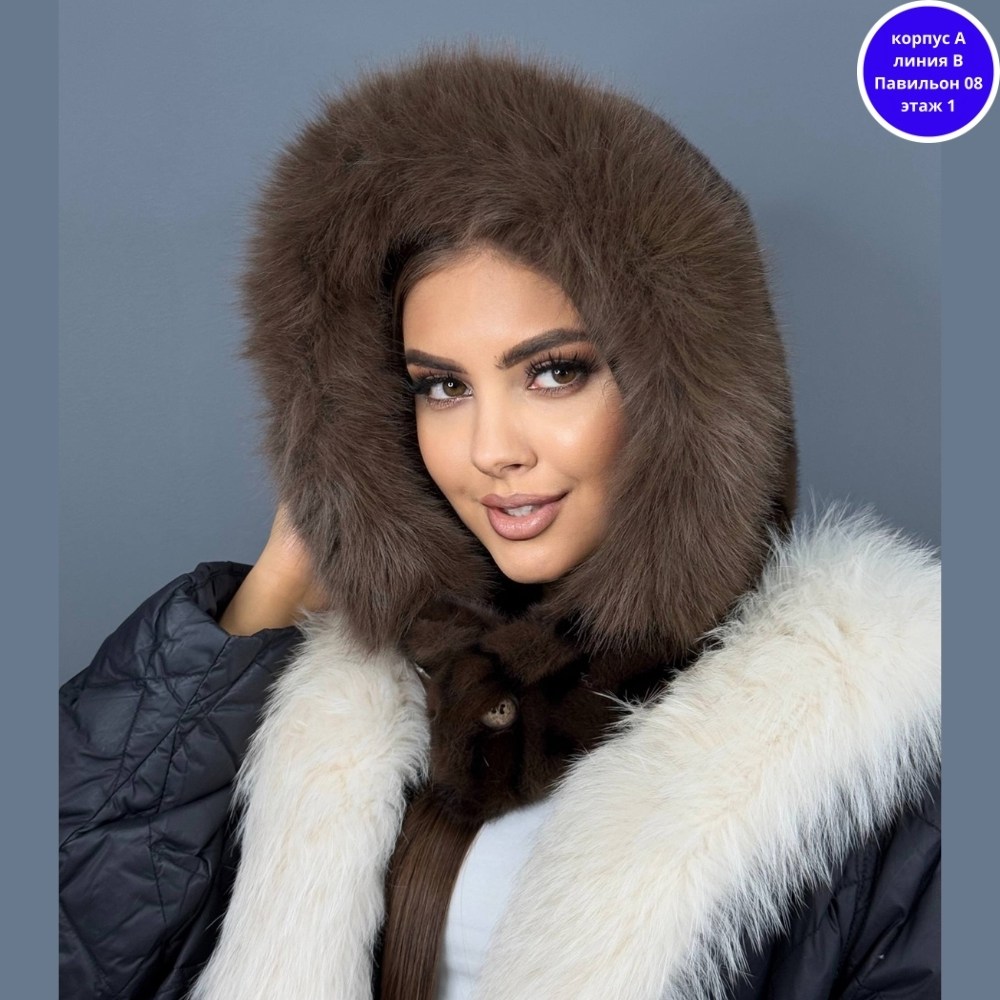 шапка с шарфом,женская меховая шапка,меховая шапка,шарфы для женщин,шапка зимняя модная